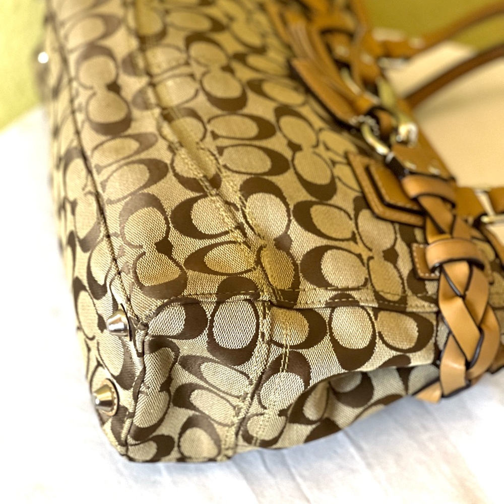 COACH💥VINTAGE~SOLD OUT💥Hamptons Signature Carryall Tote Bag - Picture 5 of 12